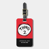 Dr. Seuss | Ding één ding twee - Ding twee Bagagelabel (Voorkant verticaal)