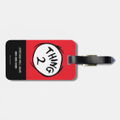 Dr. Seuss | Ding één ding twee - Ding twee Bagagelabel (Achterkant horizontaal)