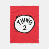 Dr. Seuss | Ding één ding twee - Ding twee Fleece Deken (Voorkant)