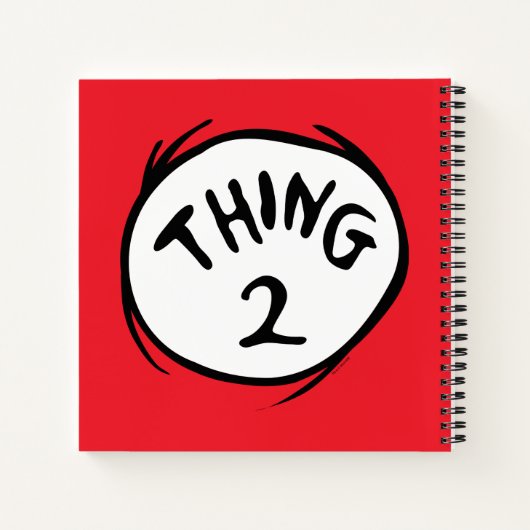 Dr. Seuss | Ding Eén Ding Twee - Ding Twee Notitieboek (Achterkant)