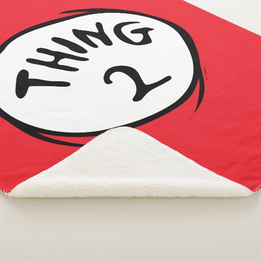 Dr. Seuss | Ding één ding twee - Ding twee Sherpa Deken (3/4)