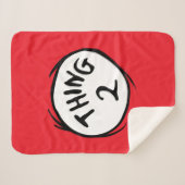 Dr. Seuss | Ding één ding twee - Ding twee Sherpa Deken (Voorkant (horizontaal))