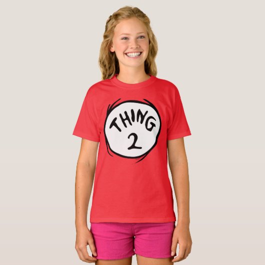 Dr. Seuss | Ding één ding twee - Ding twee T-shirt (Voorkant volledig)