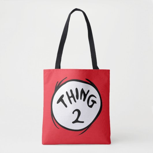 Dr. Seuss | Ding één ding twee - Ding twee Tote Bag (Voorkant)