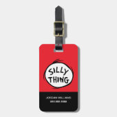 Dr. Seuss | Ding één ding twee - Gekke ding Bagagelabel (Voorkant verticaal)