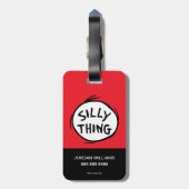 Dr. Seuss | Ding één ding twee - Gekke ding Bagagelabel (Achterkant verticaal)