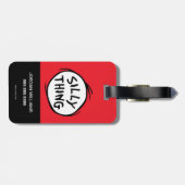 Dr. Seuss | Ding één ding twee - Gekke ding Bagagelabel (Achterkant horizontaal)