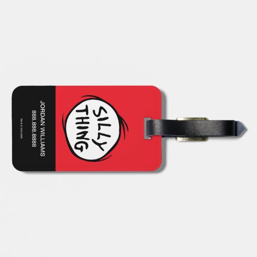 Dr. Seuss | Ding één ding twee - Gekke ding Bagagelabel (Achterkant horizontaal)