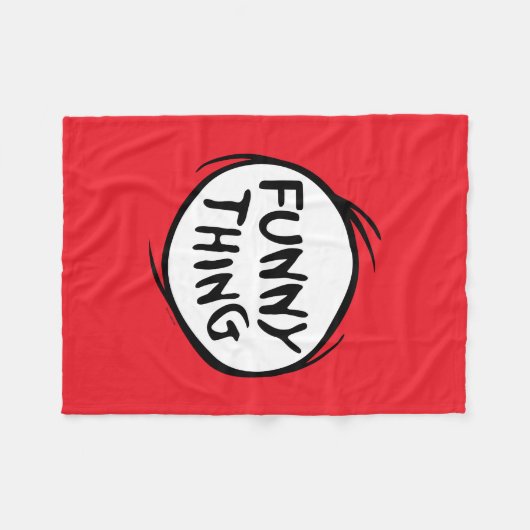 Dr. Seuss | Ding een ding twee - grappig ding Fleece Deken (Voorkant (Horizontaal))