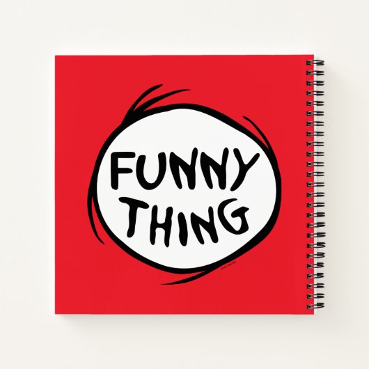 Dr. Seuss | Ding een ding twee - grappig ding Notitieboek (Achterkant)