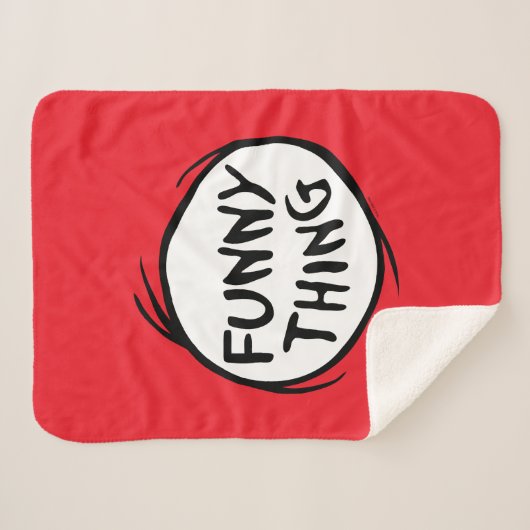 Dr. Seuss | Ding een ding twee - grappig ding Sherpa Deken (Voorkant (horizontaal))