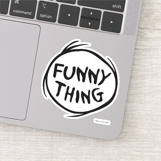 Dr. Seuss | Ding een ding twee - grappig ding Sticker (Detail)