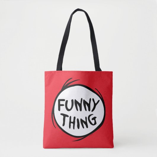 Dr. Seuss | Ding een ding twee - grappig ding Tote Bag (Voorkant)
