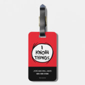 Dr. Seuss | Ding één ding twee - Ik weet dingen Bagagelabel (Achterkant verticaal)