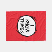 Dr. Seuss | Ding één ding twee - Ik weet dingen Fleece Deken (Voorkant (Horizontaal))