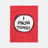 Dr. Seuss | Ding één ding twee - Ik weet dingen Fleece Deken (Voorkant)