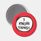 Dr. Seuss | Ding één ding twee - Ik weet dingen Magneet (Voorkant / Achterkant)