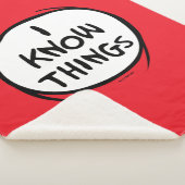 Dr. Seuss | Ding één ding twee - Ik weet dingen Sherpa Deken (3/4)