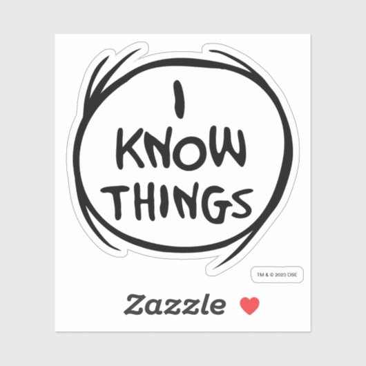 Dr. Seuss | Ding één ding twee - Ik weet dingen Sticker (Vel)