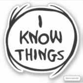 Dr. Seuss | Ding één ding twee - Ik weet dingen Sticker (Voorkant)