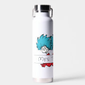 Dr. Seuss | Ding Een Ding Twee Leraar Naam Waterfles (Voorkant)
