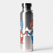 Dr. Seuss | Ding één Ding twee Patriottisch Grafis Waterfles (Links)