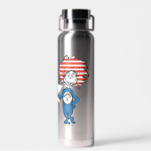 Dr. Seuss | Ding één Ding twee Patriottisch Grafis Waterfles (Achterkant)