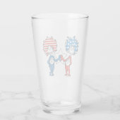 Dr. Seuss | Ding Eén Ding Twee Patriottische Grafi Glas (Achterkant)