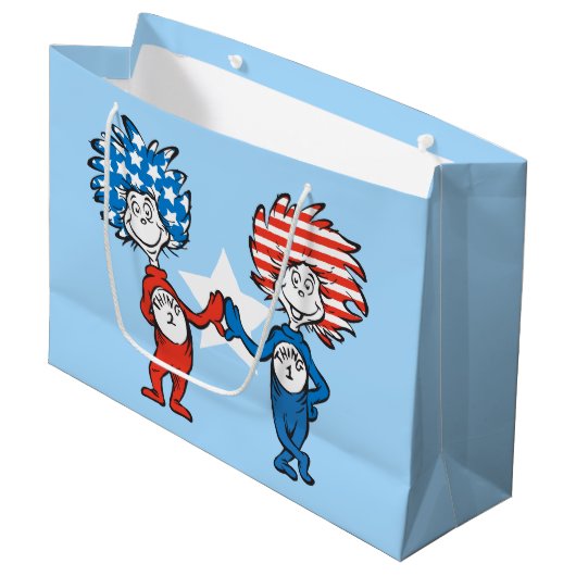 Dr. Seuss | Ding Eén Ding Twee Patriottische Grafi Groot Cadeauzakje (Voorkant Gekanteld)