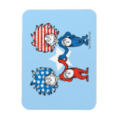 Dr. Seuss | Ding Eén Ding Twee Patriottische Grafi Magneet (Verticaal)