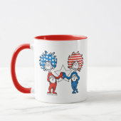 Dr. Seuss | Ding Een Ding Twee Patriottische Grafi Mok (Links)