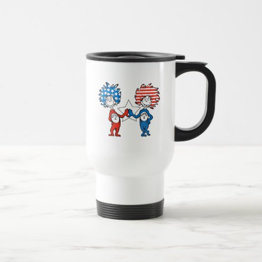 Dr. Seuss | Ding Eén Ding Twee Patriottische Grafi Reisbeker (Rechts)