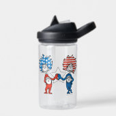 Dr. Seuss | Ding Eén Ding Twee Patriottische Grafi Waterfles (Links)