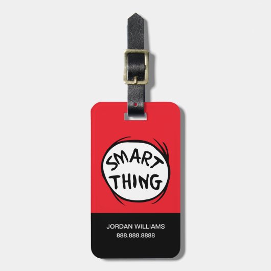 Dr. Seuss | Ding één Ding Twee - Slim Ding Bagagelabel (Voorkant verticaal)