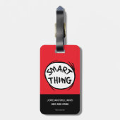 Dr. Seuss | Ding één Ding Twee - Slim Ding Bagagelabel (Achterkant verticaal)