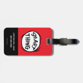 Dr. Seuss | Ding één Ding Twee - Slim Ding Bagagelabel (Achterkant horizontaal)