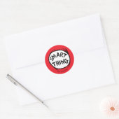Dr. Seuss | Ding één Ding Twee - Slim Ding Ronde Sticker (Envelop)