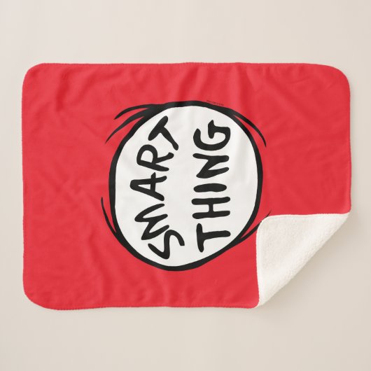 Dr. Seuss | Ding één Ding Twee - Slim Ding Sherpa Deken (Voorkant (horizontaal))