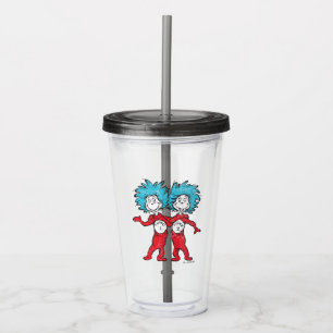 Dr. Seuss Ding Een Ding Twee Staand Acryl Drinkbeker