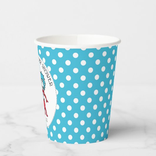 Dr Seuss ding één ding twee | Tweeling Baby shower Papieren Bekers (Links)