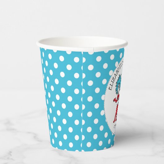 Dr Seuss ding één ding twee | Tweeling Baby shower Papieren Bekers (Rechts)