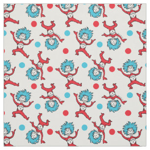 Dr Seuss ding één ding twee   Tweeling Baby shower Stof