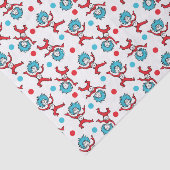 Dr Seuss ding één ding twee | Tweeling Baby shower Tissuepapier (Detail)