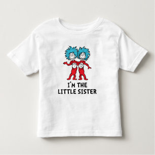 Dr Seuss ding één ding twee Tweeling Grote zus Kinder Shirts