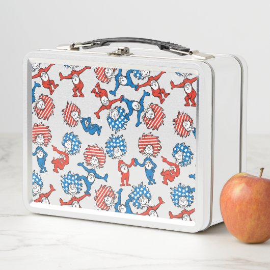 Dr. Seuss | Ding één ding twee US vlag patroon (In situ)