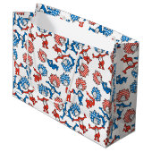 Dr. Seuss | Ding één ding twee US vlag patroon Groot Cadeauzakje (Voorkant Gekanteld)
