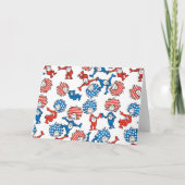 Dr. Seuss | Ding één ding twee US vlag patroon Kaart (Voorkant)