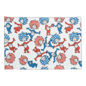 Dr. Seuss | Ding één ding twee US vlag patroon Kussensloop (Achterkant-Rechts)