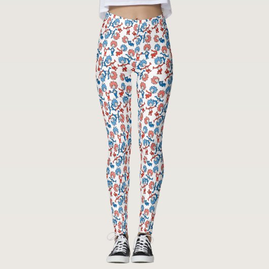 Dr. Seuss | Ding één ding twee US vlag patroon Leggings (Voorkant)