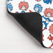 Dr. Seuss | Ding één ding twee US vlag patroon Muismat (Hoek)